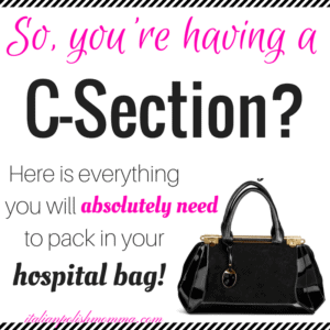 C-section hospital bag