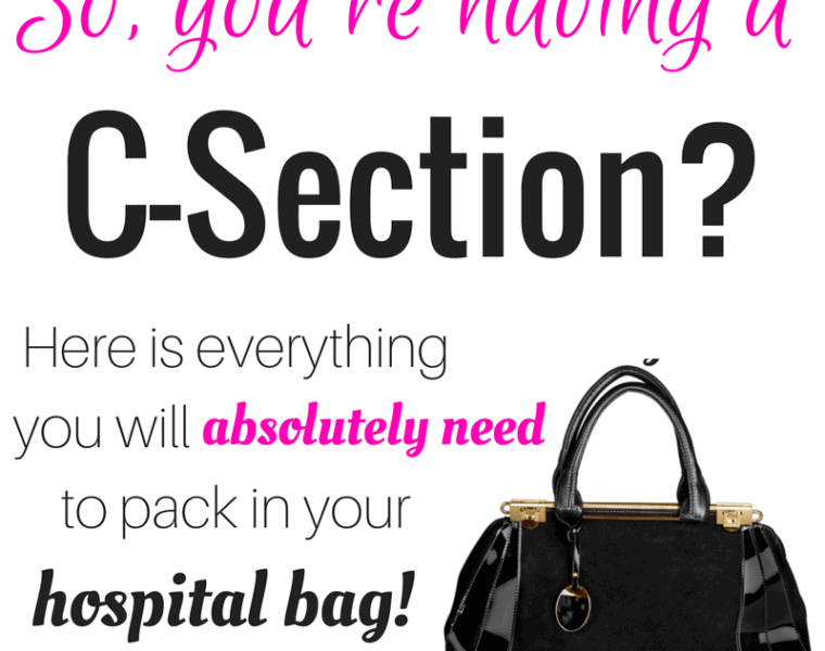 C-section hospital bag