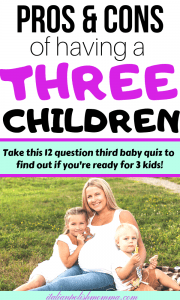 Pros & cons of having three children