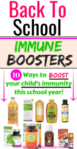 Back to school immune boosters