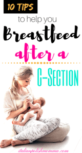 Breastfeeding after a c-section