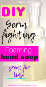 DIY foaming hand soap