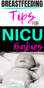 nicu baby and breastfeeding