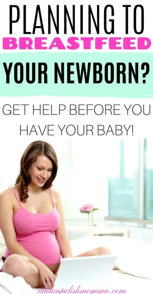 Breastfeeding help for pregnant moms