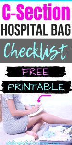 C Section hospital checklist