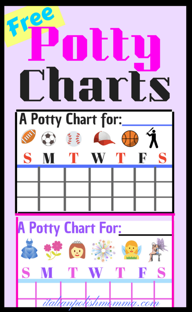 free potty chart printables