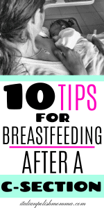 Breastfeeding after a cesarean