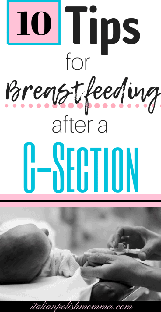 Breastfeeding after a c-section tips