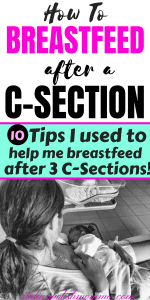 Breastfeeding after a c section