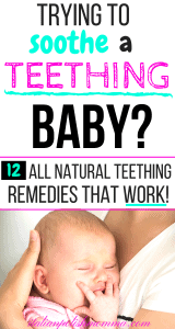 Soothing a teething baby