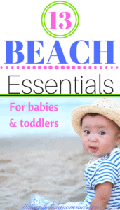 Beach essentials for baby