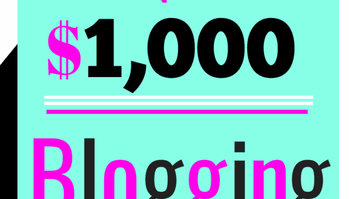 How I made my first $1000 blogging