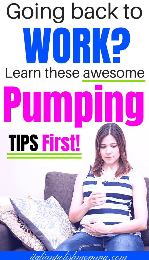 Back to work pumping tips