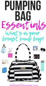 Pumping bag essentials