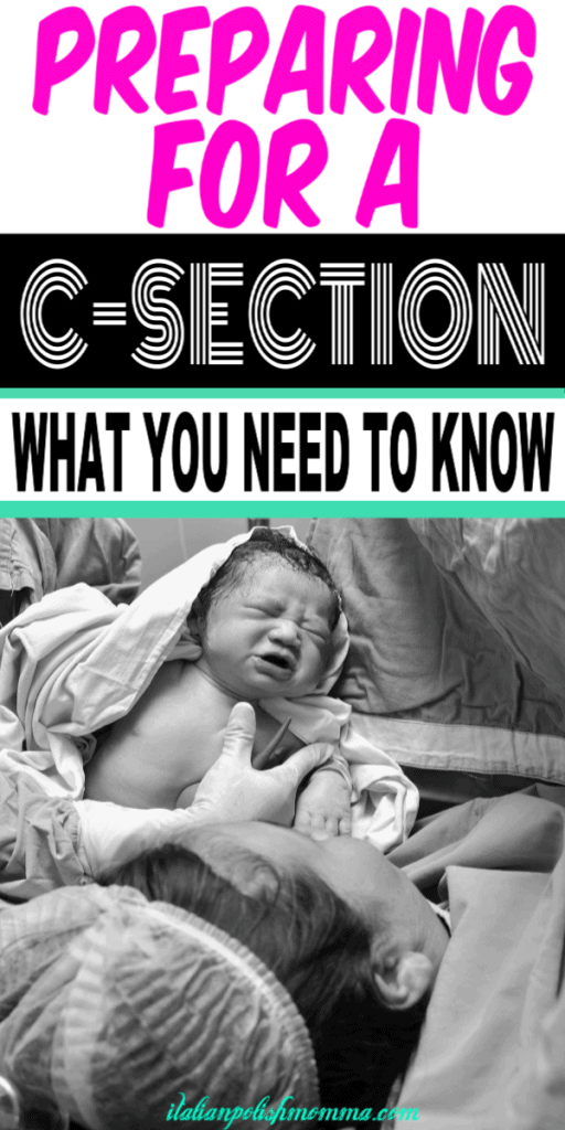 Preparing for a c section