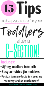 c section recovery with kids