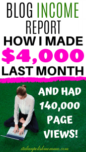 Blog income report