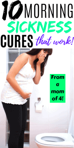 Morning sickness cures