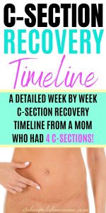 C-section Recovery Timeline