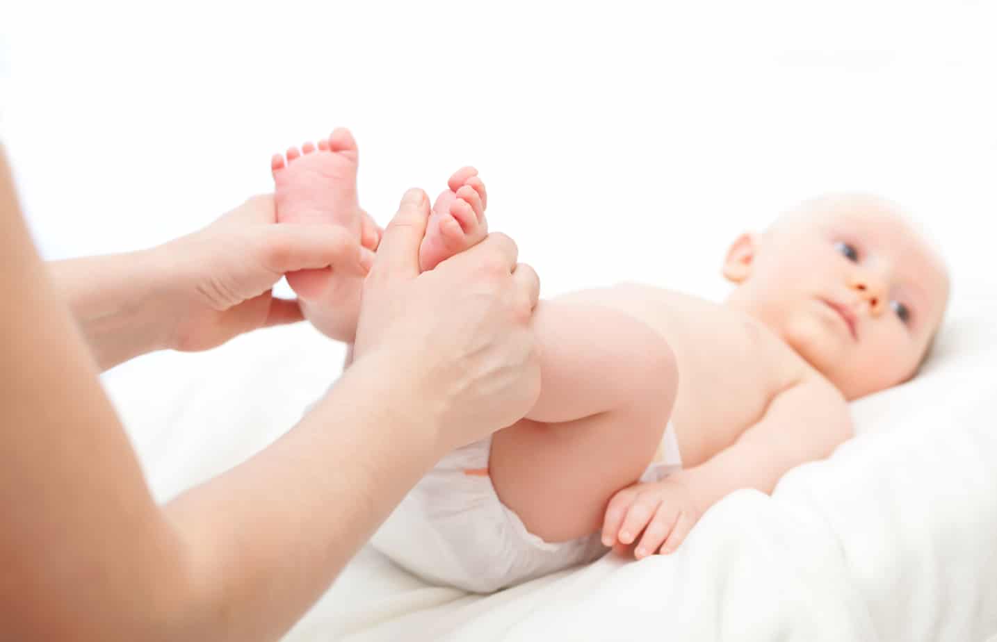 baby getting his diaper changed A baby getting his diaper changed and getting treatment for yeast diaper rash