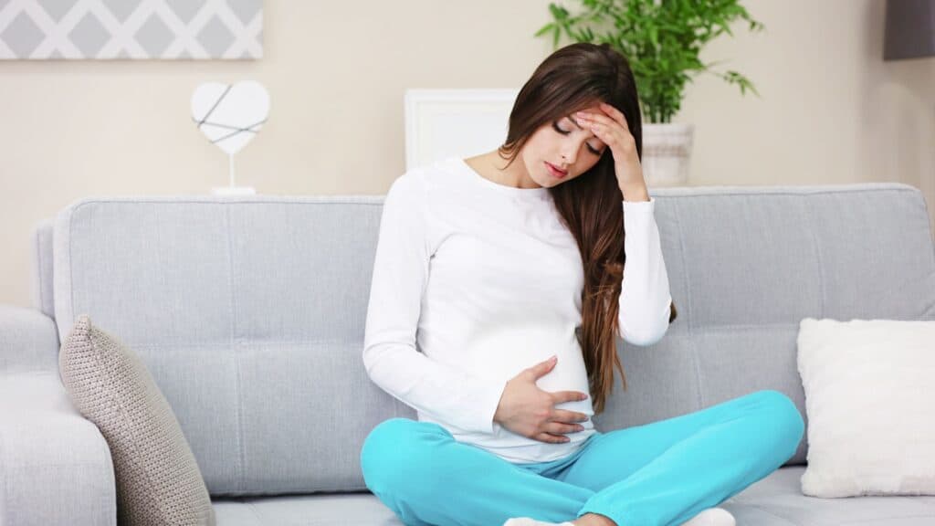 pregnant woman with headaches