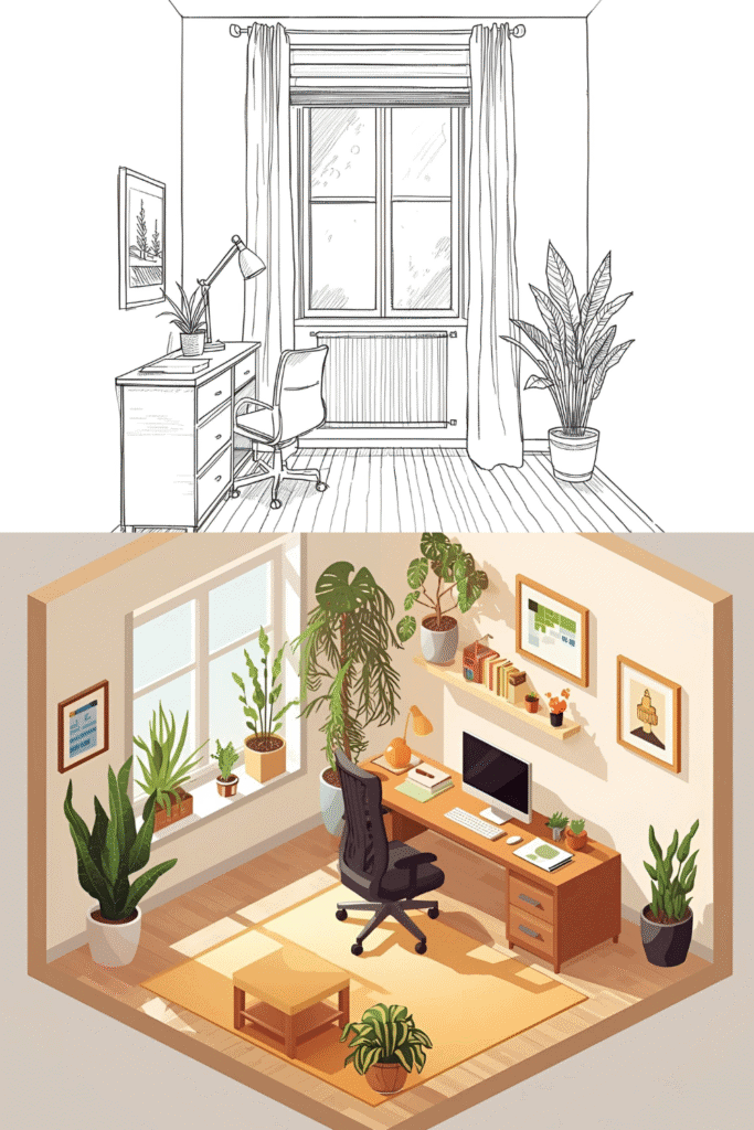 home office outline