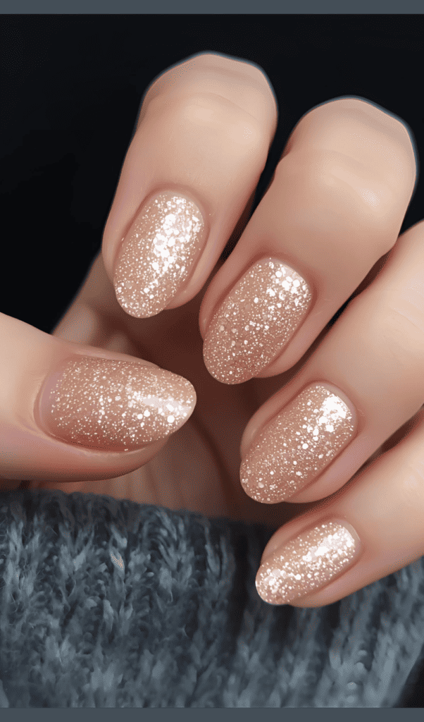 Champagne nail designs for NYE
