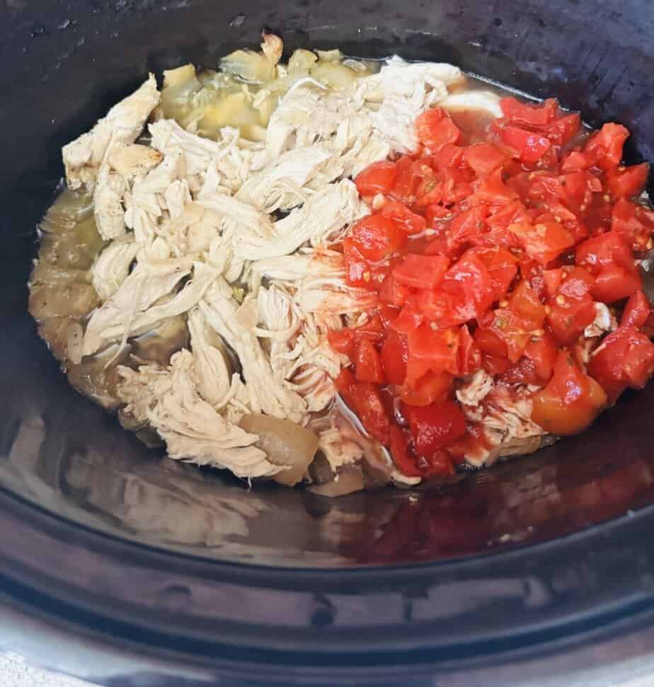 Chicken tortilla soup in crock pot