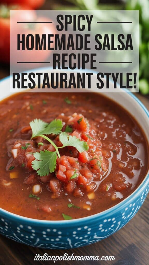homemade restaurant-style salsa