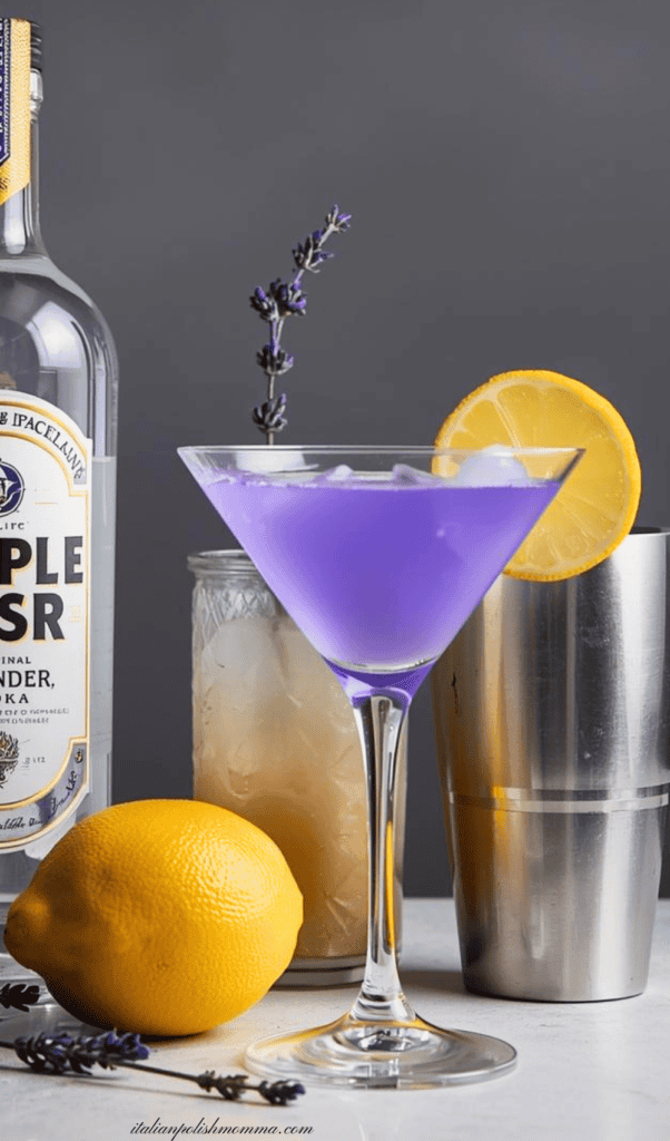 Lavender Lemon martini recipe 