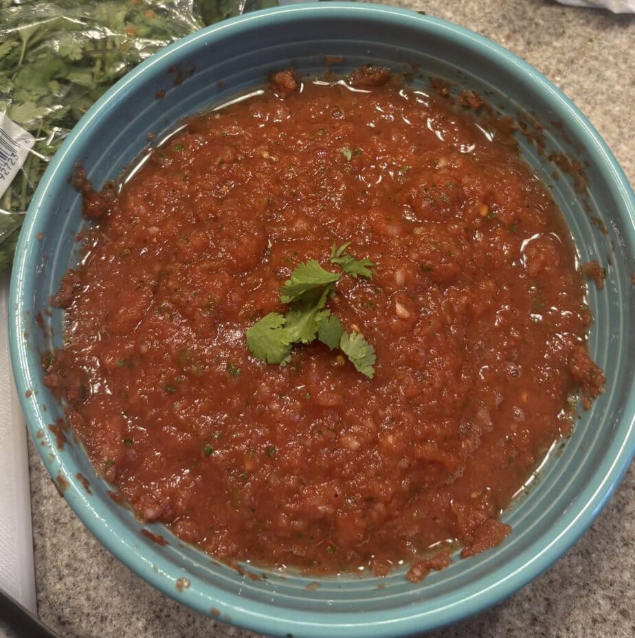 homemade salsa