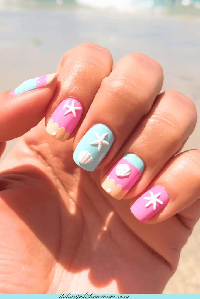 seashell nails