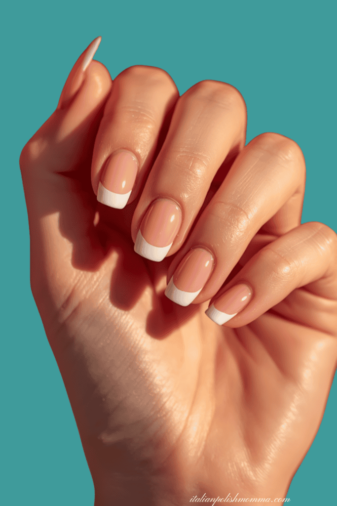 simple french manicure 